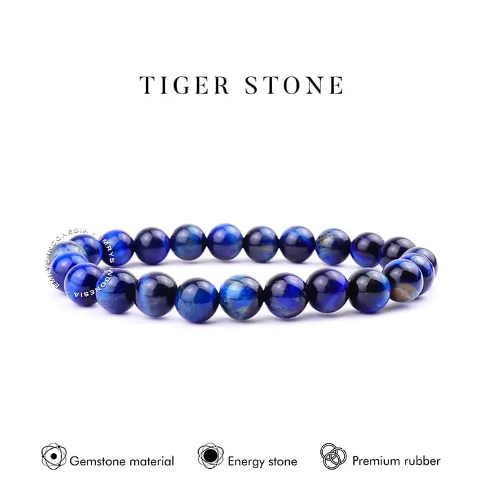 Emrys Bracelet TIGER STONE Real Stone Gelang Batu Pria Wanita 1