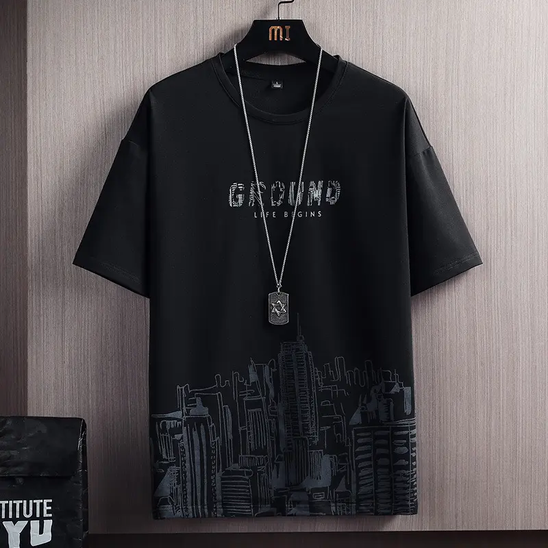 Áo Thun Nam Nữ GROUNG Life Hot Trend Form Đẹp Basic Tay Ngắn Unisex Top Cổ Tròn Menswear 2