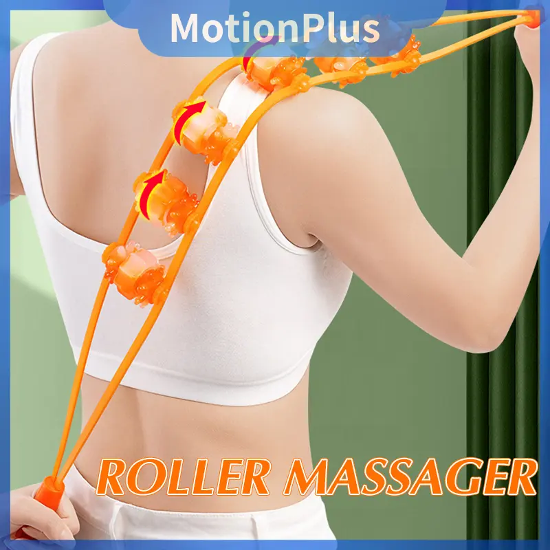 Máy Massage Vai Và Eo Lưng, Máy Kéo Lưng Bằng Nhựa, Máy Massage Con Lăn Thủ Công Dụng Cụ Gua Sha, Dụng Cụ Massage Lưng, Thiết Yếu Cho Thể Dục, Dụng Cụ Hữu Ích