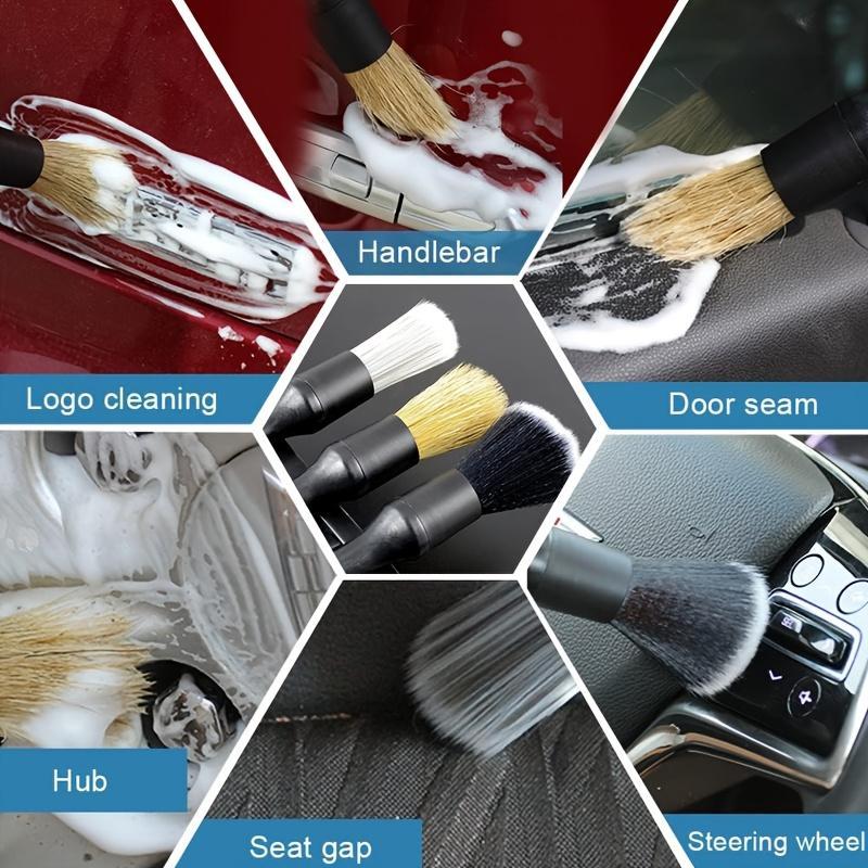 Car Detail Brush Set, Multifunctional Car Interior Cleaning Brush, Professional Car Interior Cleaning Tool, Car Wash Accessories 5