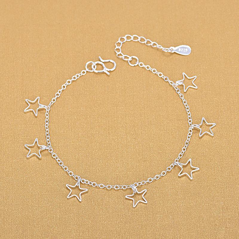 Bộ lắc chân lắc tay thời trang dây xich mảnh gắn nhiều ngôi sao dễ thương LTC20-Phụ Kiện Thời Trang Việt