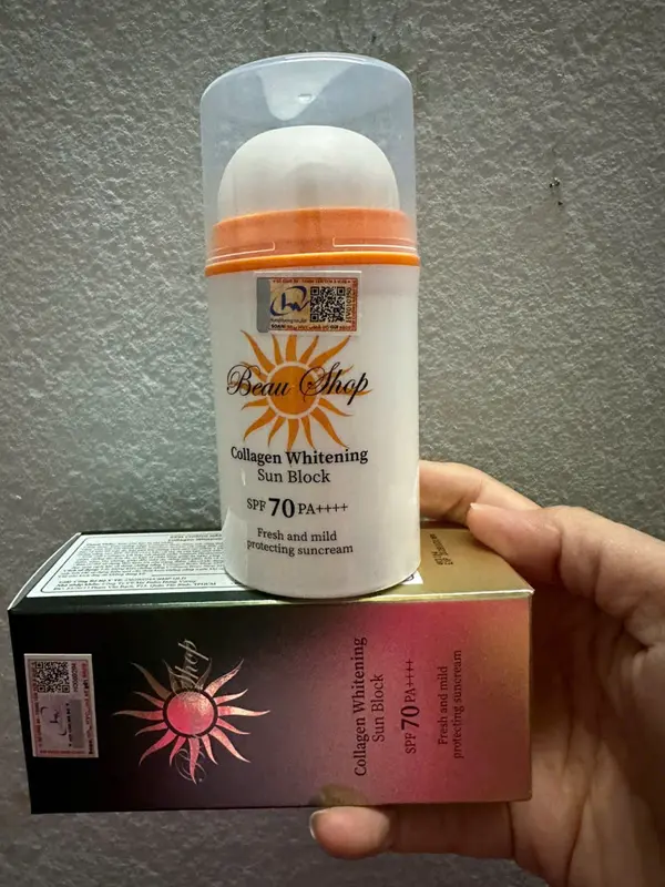 KEM CN COLLAGEN-BEAUSHOP WHITENING- SUN BLOCK/SPF-70 PA ++++ 3
