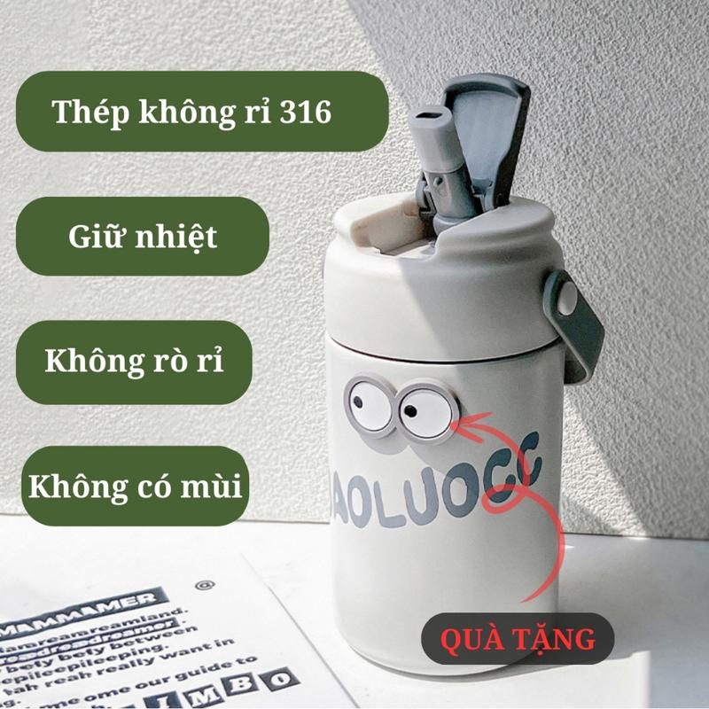 Bình Nước Giữ Nhiệt,Ly Giữ Nhiệt Có Lọc DETOX thể tích 550ML, có ống hút, nhỏ gọn, tiện lợi mang đi làm đi học (BN89)