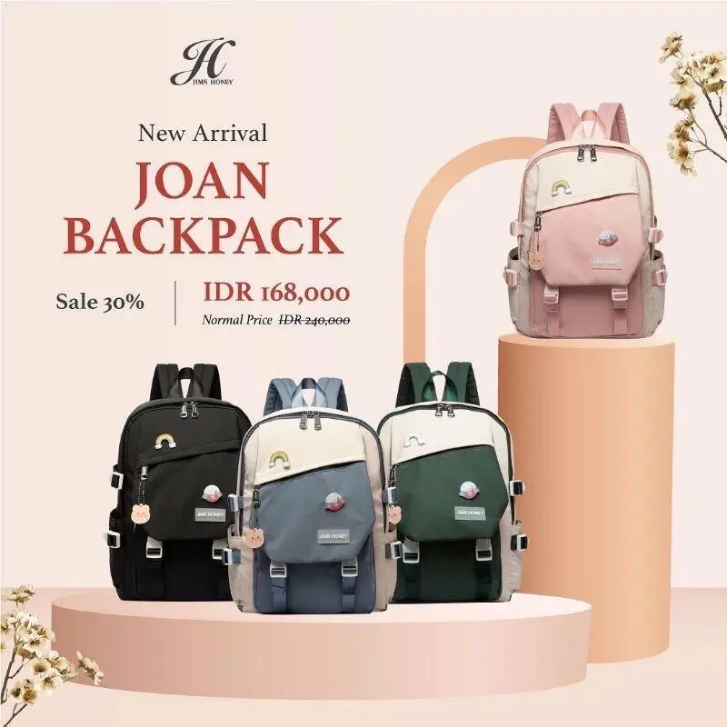 Jims Honey Ransel Unisex Joan Bagpack 2
