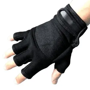 Sarung Tangan Motor Setengah Jari Half Finger Gloves Riding Touring Hitam