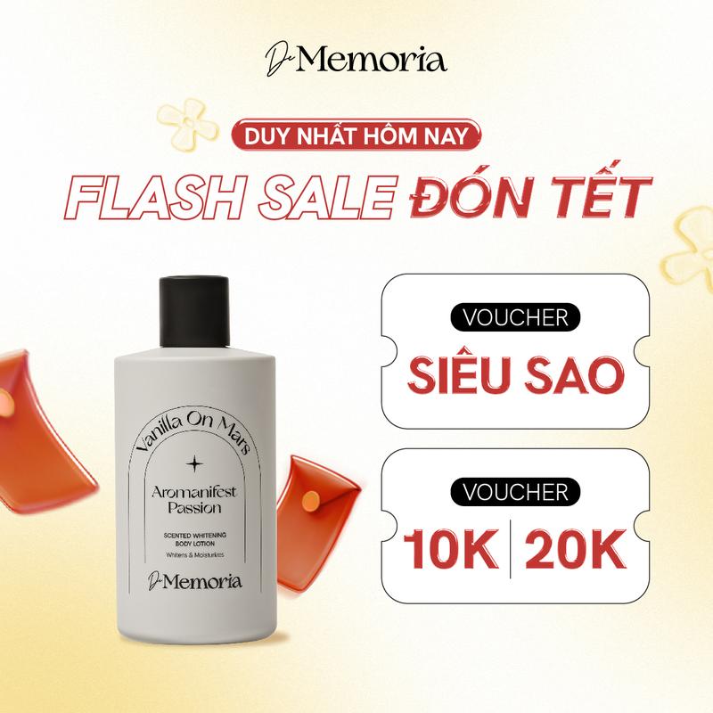 (C) Dưỡng Da Body Hương Nước Hoa De Memoria Scented Whitening Body Lotion 300ml Niacinamide Làm Đẹp Dưỡng Body Vitamin C