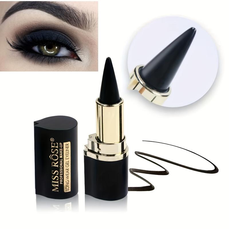 Product Introduction of Matte, Waterproof and Smudge-proof Eyeliner Gel Black Single Head Solid Eyeliner Gel, Eyeliner Pen lip  liner 1