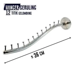 hanger suling tembok  model belalai Besi