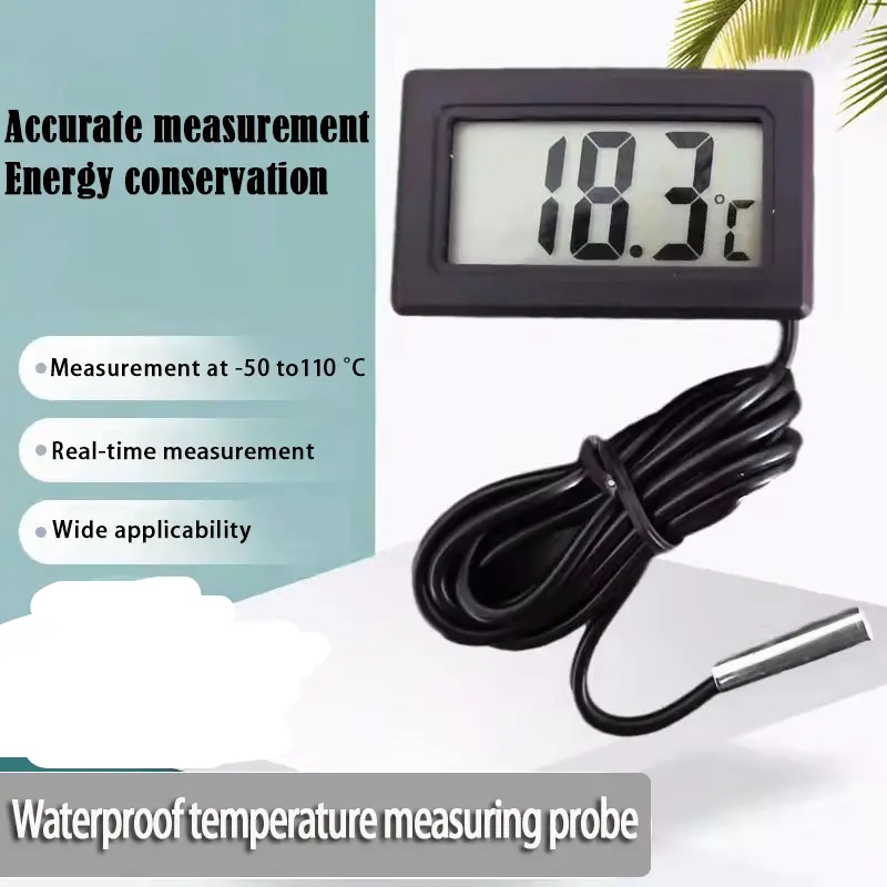 LCD Digital Thermometer Temperature Meter With Probe
