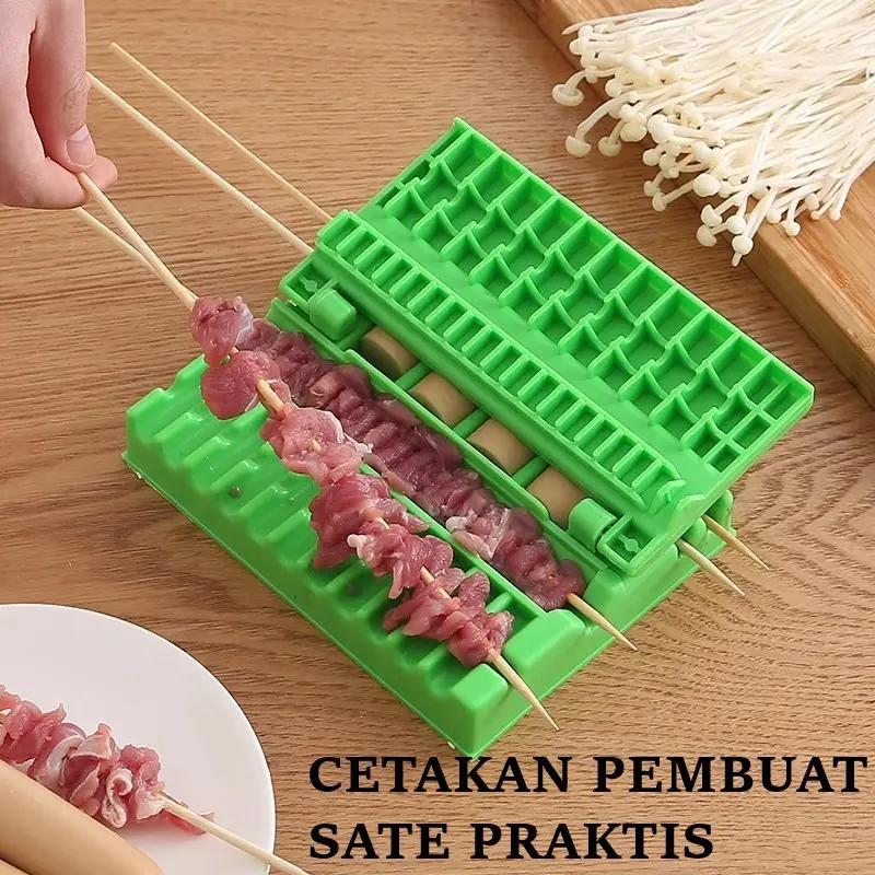 DAS Cetakan Pembuat Sate Praktis Bisa Untuk Baso Daging Kebab Sayur