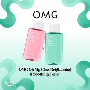 OMG Oh My Glow Brightening & Soothing Toner - Mencerahkan, Menenangkan, Mengandung Niacinamide + Hyaluronic & CicaBoost + Panthenol