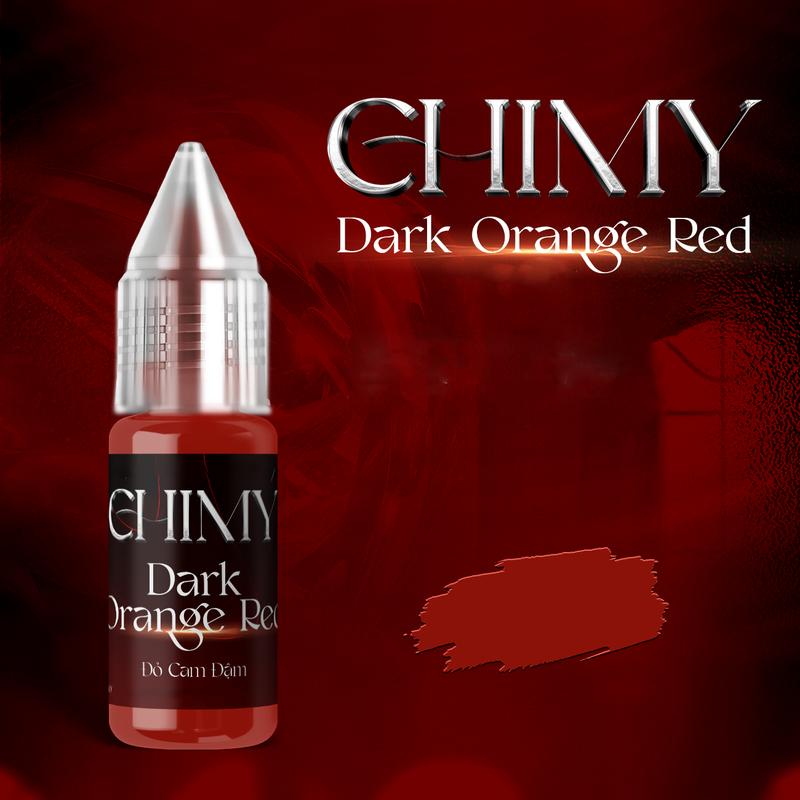 Chimy mực viết bút máy học sinh màu đỏ cam đậm - chai 7ml 12ml