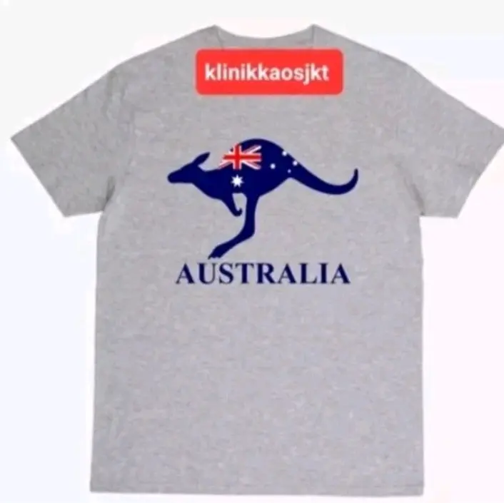 KAOS BAJU OLEH OLEH AUSTRALIA-TSHIRT SUVENIR AUSTRALIA AUSIE BAHAN ADEM CUTTON CASUAL 0