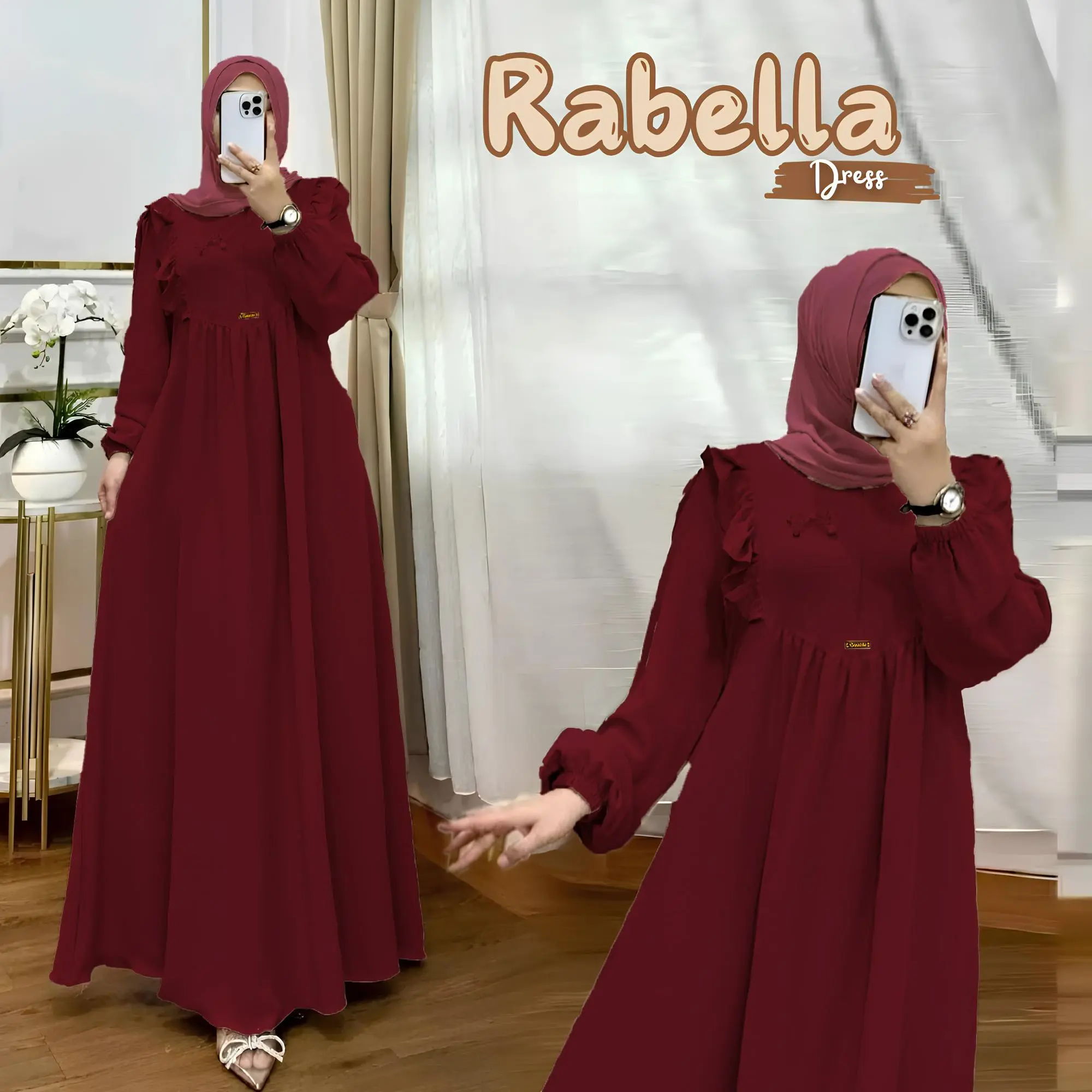TERBARU !! GAMIS RABELLA CRINCLE PREMIUM BUSUI FRENDLY MODEL REMPEL