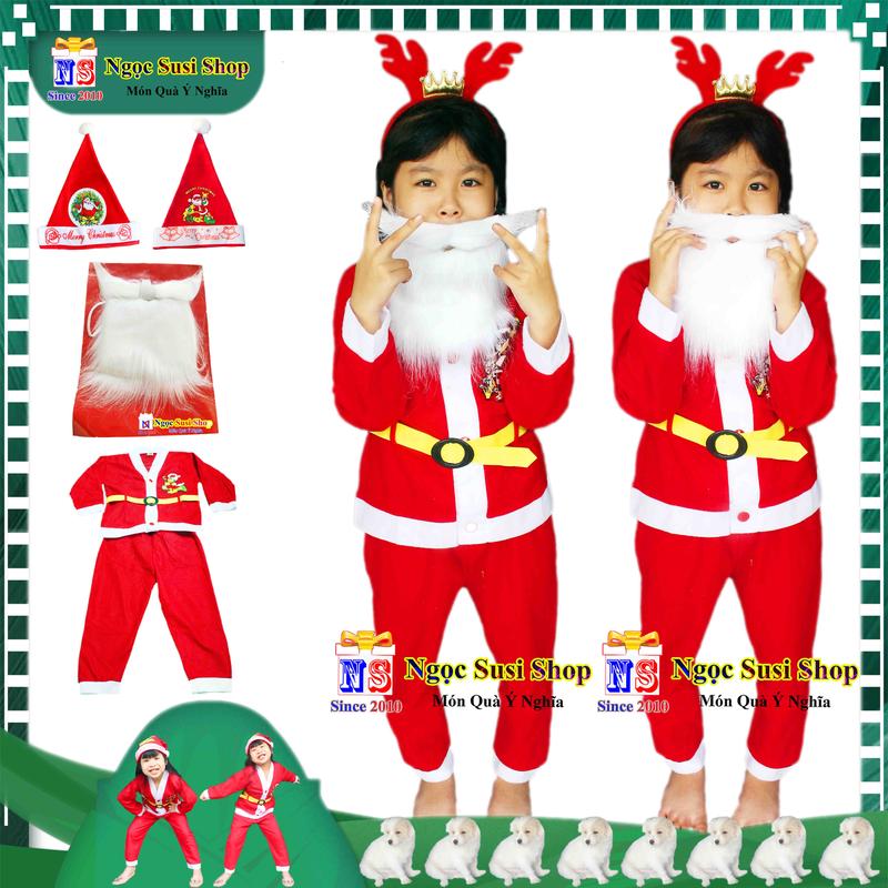 Product Introduction of [TẶNG NÓN] QUẦN ÁO ÔNG GIÀ NOEL BỘ ĐỒ NOEL CHO BÉ 1 - 10 TUỔI CHẤT VẢI NỈ MỎNG GIÁ RẺ - QUẦN ÁO TRANG PHỤC NOEL GIÁNG SINH 72