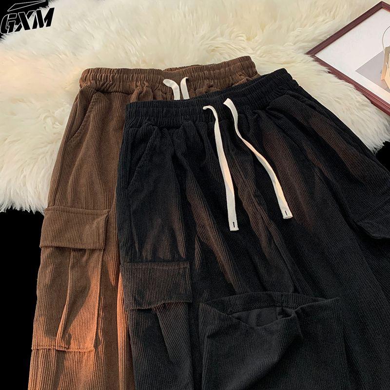 Product Introduction of celana corduroy pria celana cargo corduroy pria celana korea Celana Kasual hitam Casual Model lurus pria celana korduroy Mode retro gaya Korea kain tahan kerut Mode untuk Korduroi Celana Kasual celana kargo premium celana gombrang pria 11