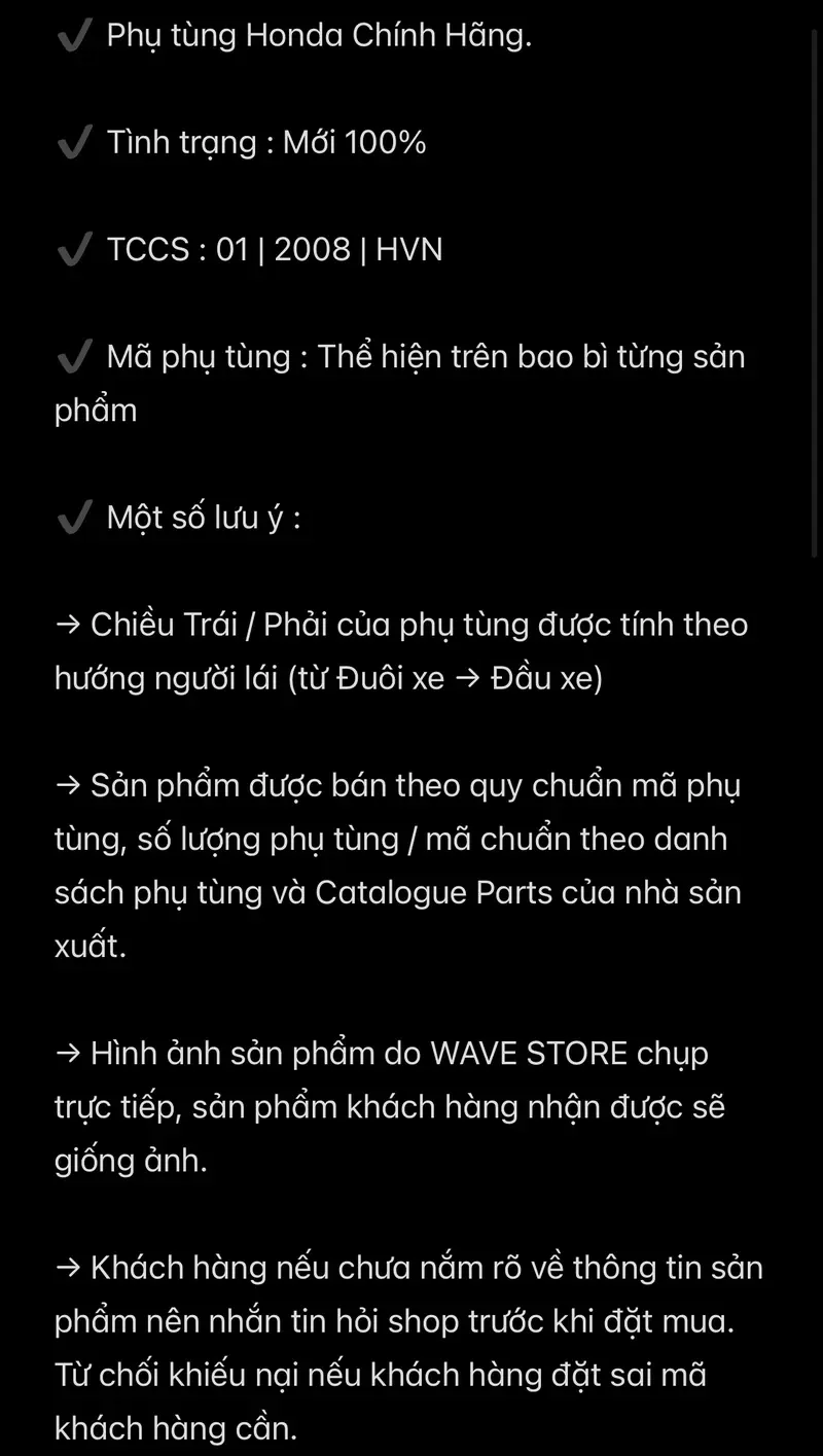 Product Introduction of MẶT KÍNH ĐỒNG HỒ DREAM LÙN 99, HÀNG CHÍNH HÃNG HONDA THAILAND ( 37221-GN5-731 ) 1