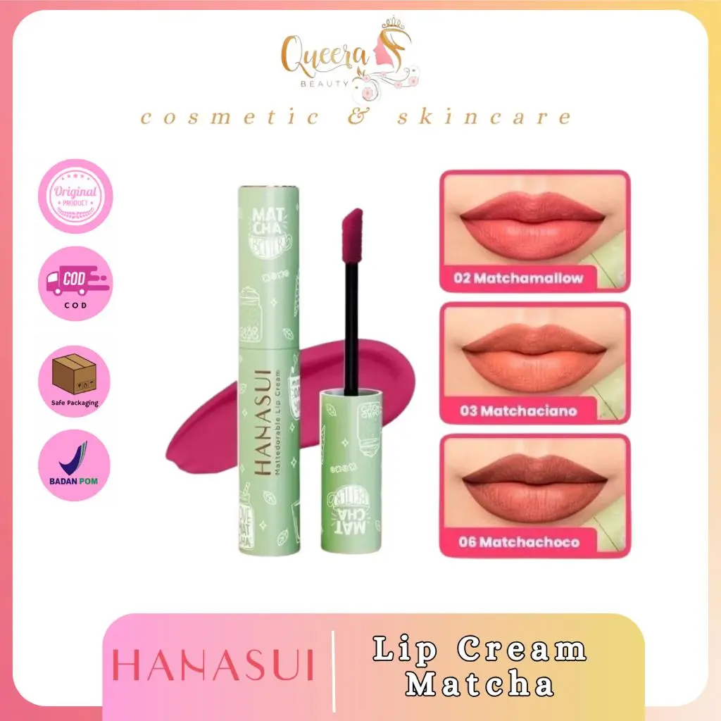 HANASUI MATTEDORABLE LIP CREAM MATCHA LATTE EDITION