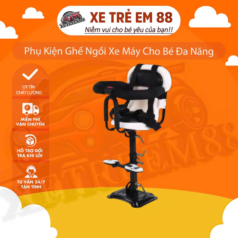 Phụ Kiện Ghế Ngồi Xe Máy Cho Bé Đa Năng - Phụ Tùng 0