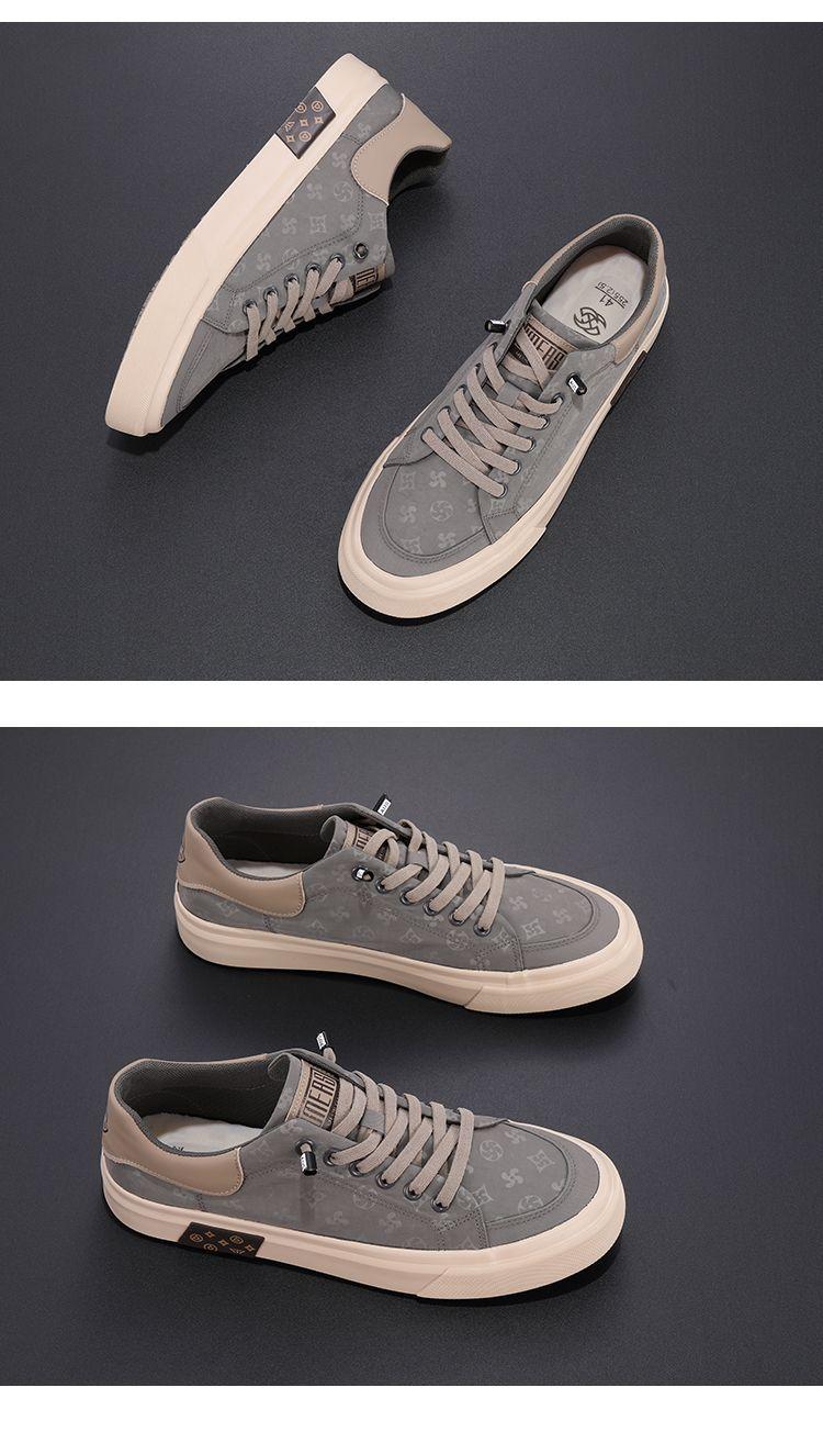 Product Introduction of Spring Breathable Men's Cloth Shoes 2024 New Lazy Breathable Casual Shoes Fashion Versatile Youth Trend Canvas Sneakers Parent 25