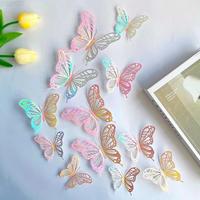 Gambar Vinnatsu 12 PCS Dekorasi Rumah /  Stiker Dinding Kupu-kupu 3D / Kupu-kupu Berwarna-warni yang Indah untuk Kamar Anak / Dekorasi Dinding Kupu-kupu yang Estetis / Dekorasi Dinding Kupu-kupu yang Kreatif dan Modis untuk DIY - Warna-warni hijau dari FluffyHQ Kab. Tangerang 4 Tokopedia