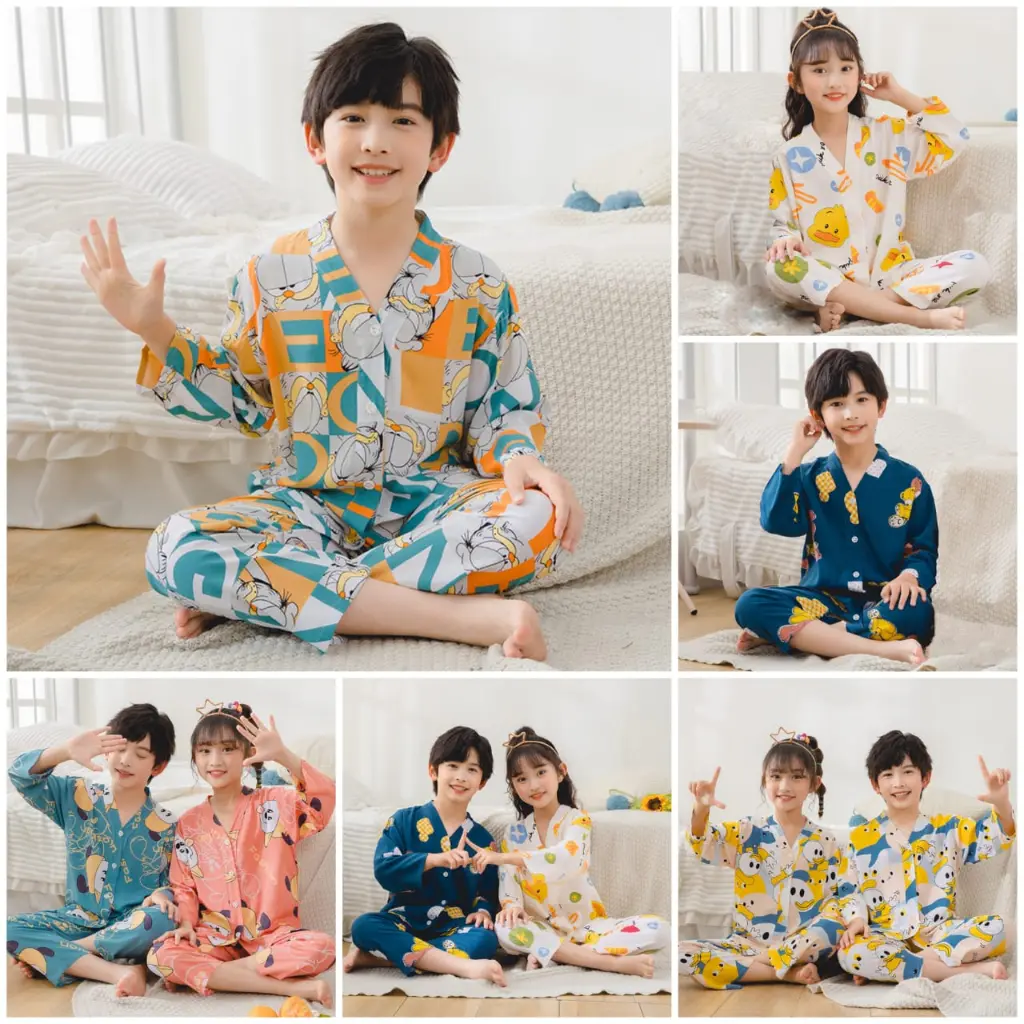 Baju Tidur Anak Cowok Impor Umur 0-12 Tahun Lengan panjang dan Celana Panjang ZIKA