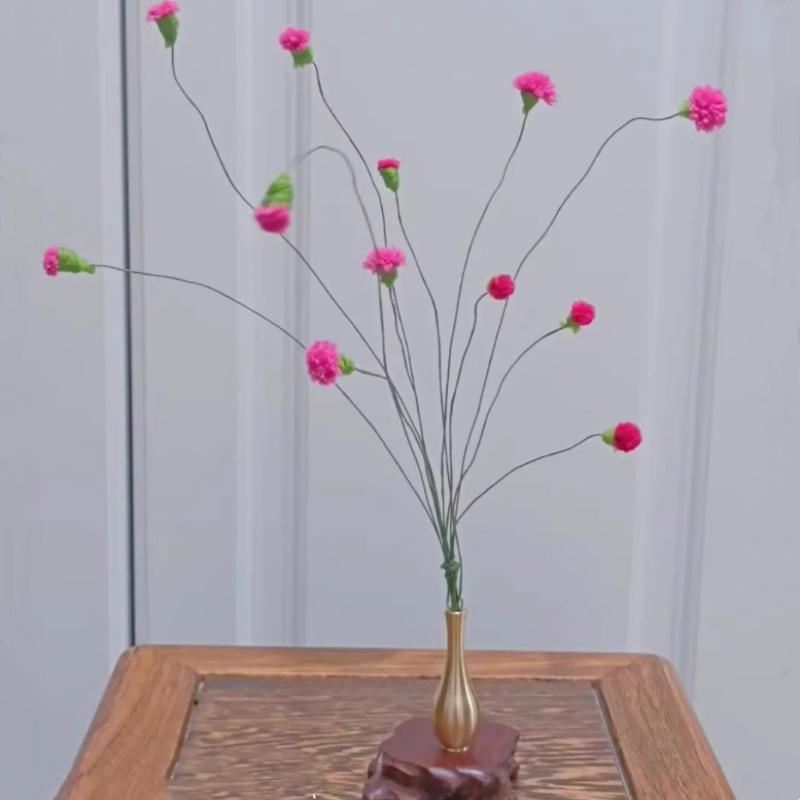 Vintage Copper Vase, 1 Count Creative Flower Arrangement Vase, Desktop Decoration for Home Living Room Office, Home Decor Supplies, Ornaments 3