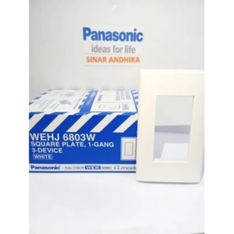 Frame Saklar 1 Gang 3 Device Putih A Mode Panasonic WEHJ 6803W 2