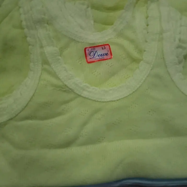 12 pcs singlet anak motif jaring/ singlet jala / singlet motif bolong bolong / kaos kutang / kaos dalam anak 0