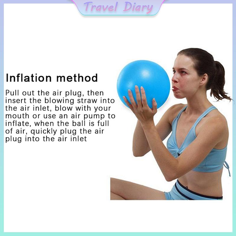 Product Introduction of 25CM Anti-pressure Explosion-proof Diameter Yoga Practice Gymnastics Pilates Yoga Balance Ball Gym Home Training Yoga Ball 18
