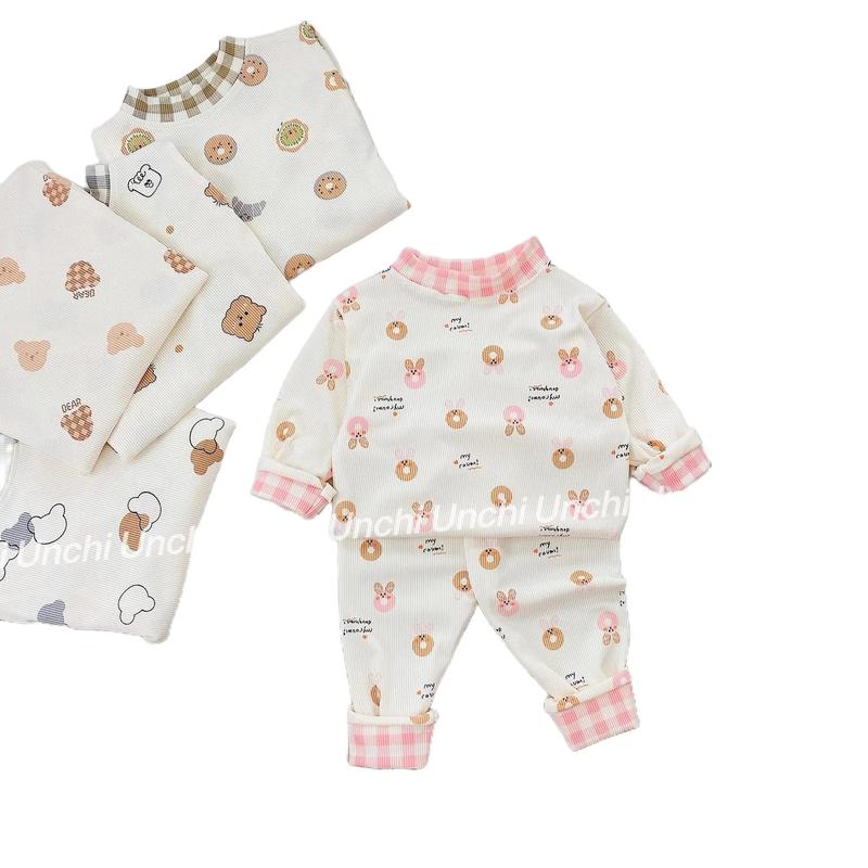 [Chính hãng - UNCHI ] Bộ quần áo gân tăm Unchi bảng màu mới cho bé từ 5 tới 16kg nhiều màu lựa chọn - HD20 bé trai bé gái