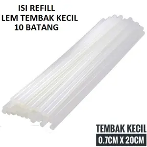10 Isi Lem Tembak Kecil / Refill Lem Tembak Kecil / Glue Gun Refill Isi Ulang Lem Lilin Bakar