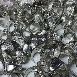 Ring Cincin Emban Akik Alpaka Super Silver Style