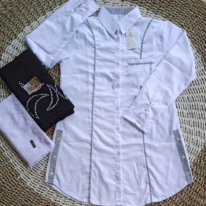 Setelan Santri Putri // Set Santri Lengkap // Set Tunik+Sarung+Jilbab 0