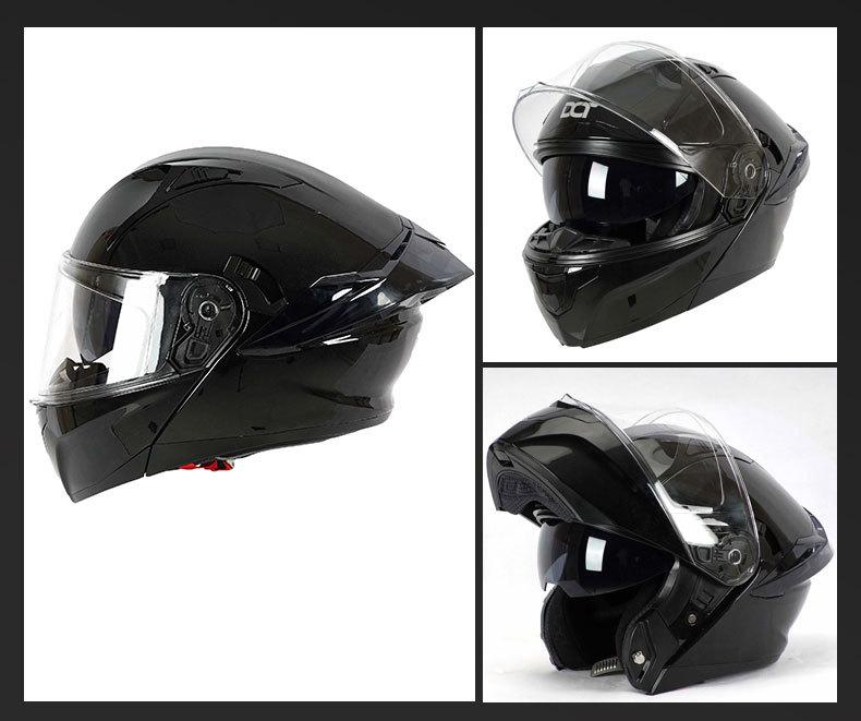 Product Introduction of Dot-809 Modular Helmet Double Lens Men's and Women's Summer and Autumn Traveling by Motorcycle Motorcycle 3C Motorcycle Large Tail Helmet Four Seasons 7