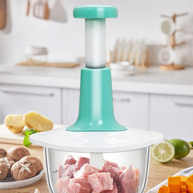 Product Introduction of Hand Press Push Food Processor Chopper Multifunctional Meat Grinder For Household Kitchen N5Q9 15