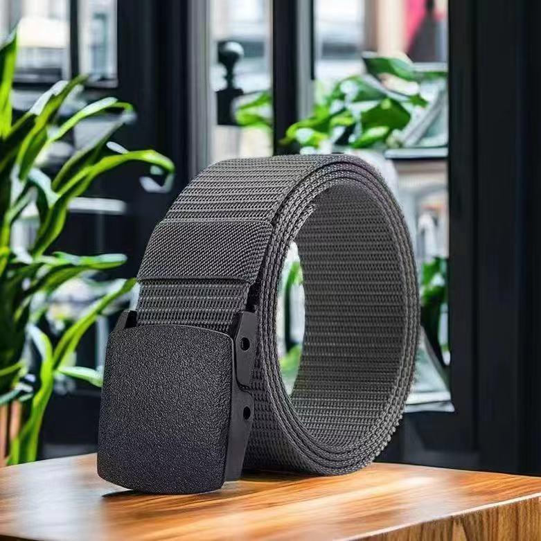 Thắt Lưng Chiến Thuật Nylon, Dành Cho Nam Giới, Chịu Lực, Thắt Lưng Vải Bố Gia Cố, Thích Hợp Cho Các Hoạt Động Ngoài Trời Và Huấn Luyện Quân Sự, Thắt Lưng Kiểm Tra An Ninh Tự Động, Không Gây Dị Ứng, Dây Thắt Lưng Bền, Thích Hợp Để Mặc Thường Ngày 5