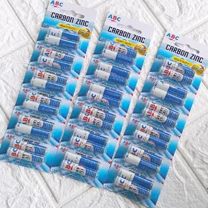 Baterai ABC AAA Ukuran Kecil Warna Biru untuk Remote dan Mainan Elektronik - 12 Pcs