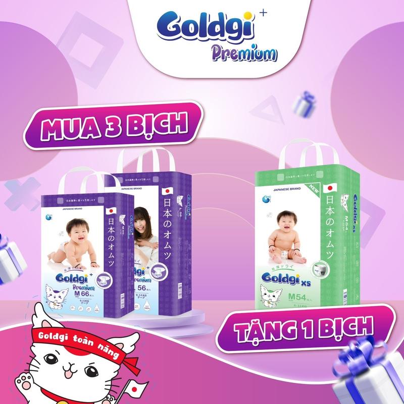    MUA 3 TẶNG 1  3 bịch Goldgi premium tặng 1 bịch goldgi x5 
