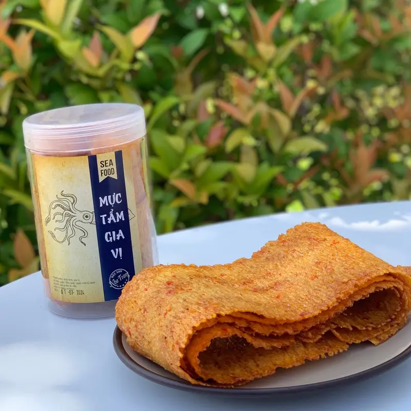 Mực Cán Tẩm Gia Vị 250Gr Đặc Sản Phương Anh Đồ Ăn Vặt Snack Food Thức Ăn 6