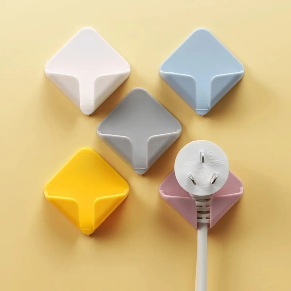 Móc Treo Ổ Cắm Điện, Giá Đỡ Dây Điện Không Đinh, Giá Để Đồ, Móc Treo Tường, Móc Dán Tường Cho Phích Cắm Nhà Bếp