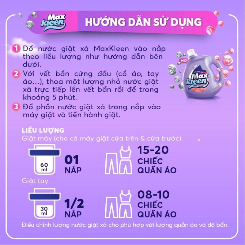 Product Introduction of Túi Nước Giặt Xả Maxkleen 3.8kg (MỚI) 26