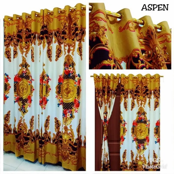 GORDEN MOTIF ASPEN SMOKERING 10 Emas Kain