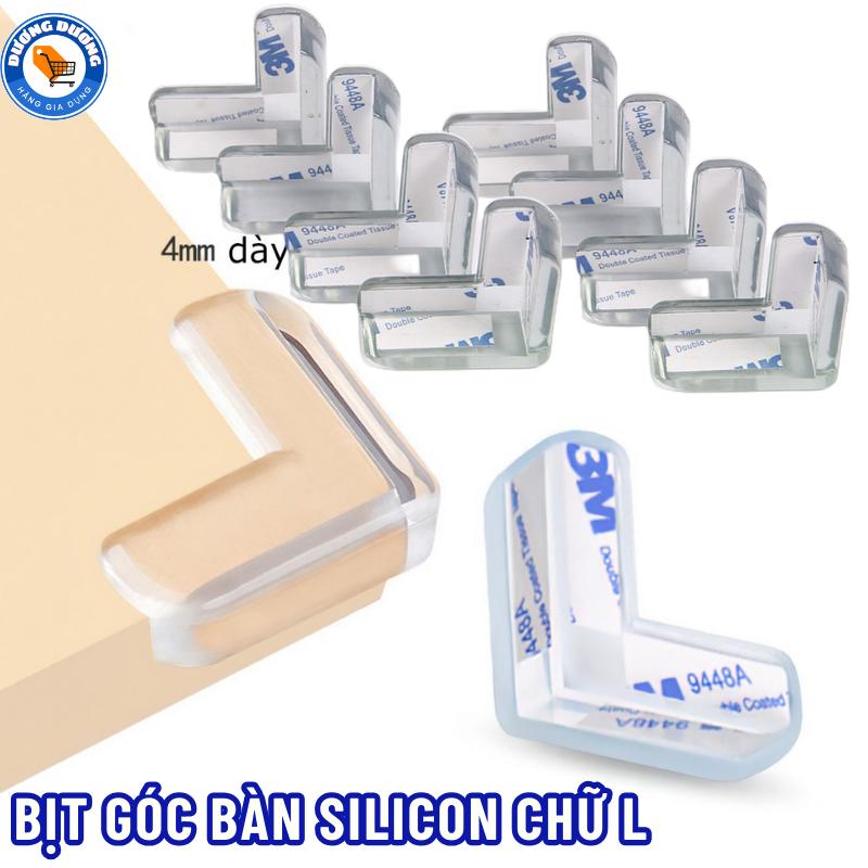 COMBO 10 Bịt Góc Bàn, Bọc Góc Cạnh Bàn Bằng Silicon An Toàn Cho Bé - Nút Bọc Cạnh Bàn Kính , Cạnh Nhọn, Cạnh Tủ Chống Va Đập Kem