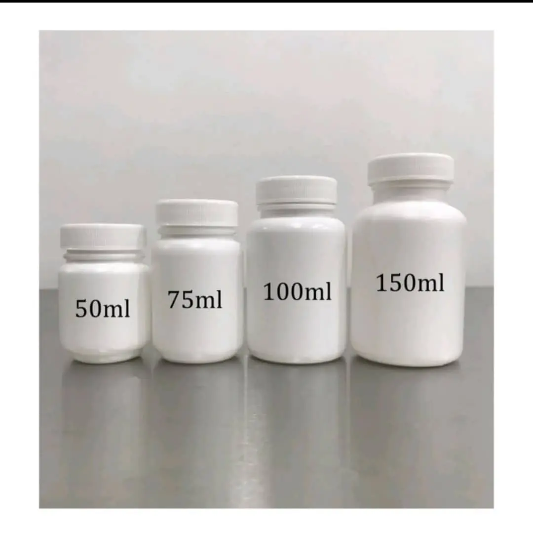 EMPTY SUPPLEMENTS MEDICINE JAR WITH TEAR BAND CAP FOAM LINER