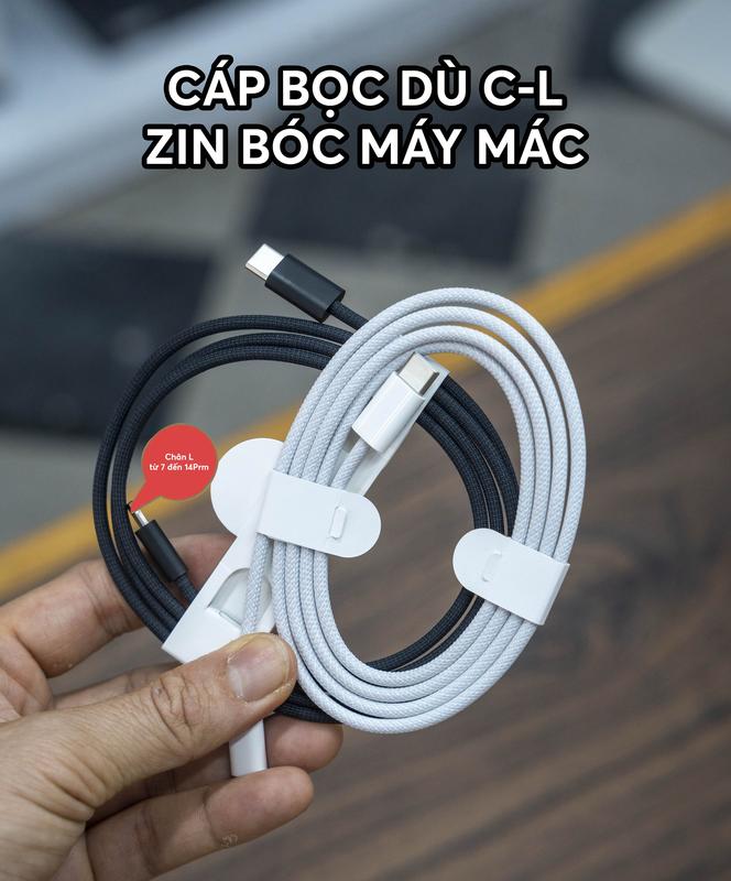 Phụ Kiện CÁP SẠC CHÂN C TO L BỌC DÙ | SIÊU BỀN
