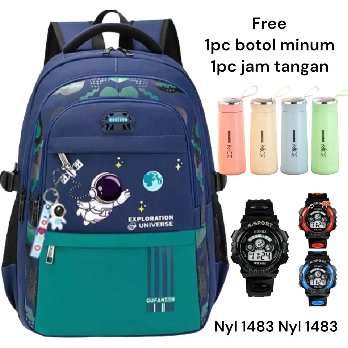 Tas Ransel SD SMP Tas Sekolah Anak Laki Laki Tas Karakter