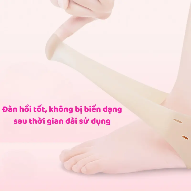 Miếng Lót Gót Chân Silicon Chống Đau Nứt Gót Chân, Lót Gót Chân Mang Giày Êm Chân Bảo Vệ Gót Chân Dễ Dàng Sử Dụng 3