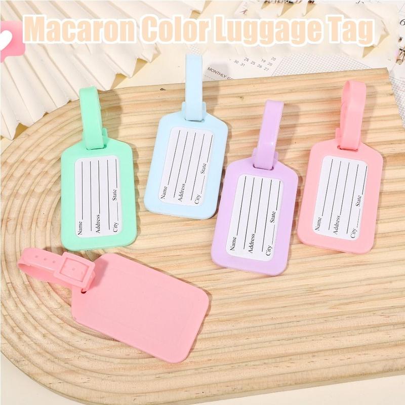 Product Introduction of Thẻ Hành Lý, PYHY, Màu Macaroon Mềm, Màu Trơn Làm Bằng PVC, Thích Hợp Cho Vali Máy Bay, Thẻ Tên Hành Lý Thẻ Thông Tin, Thẻ Lên Máy Bay, Dành Cho Nam Giới 7