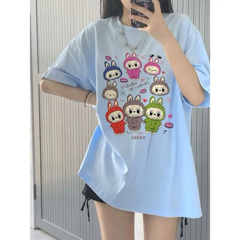 Kaos Bangkok Labu Labu Baju Labubu Bkk Kaos Distro Import Atasan Korea Kaos Labubu Premium Combed Dewasa Katun Wanita Panjang Sablon Oversize Pendek 0